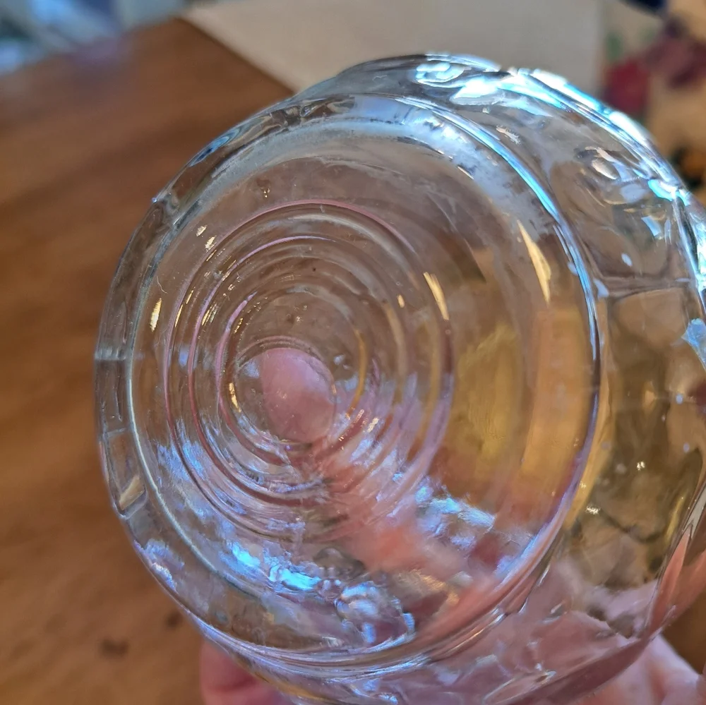 Vtg Yellow Metal Lid Glass Syrup Dispenser - Picture 6 of 6